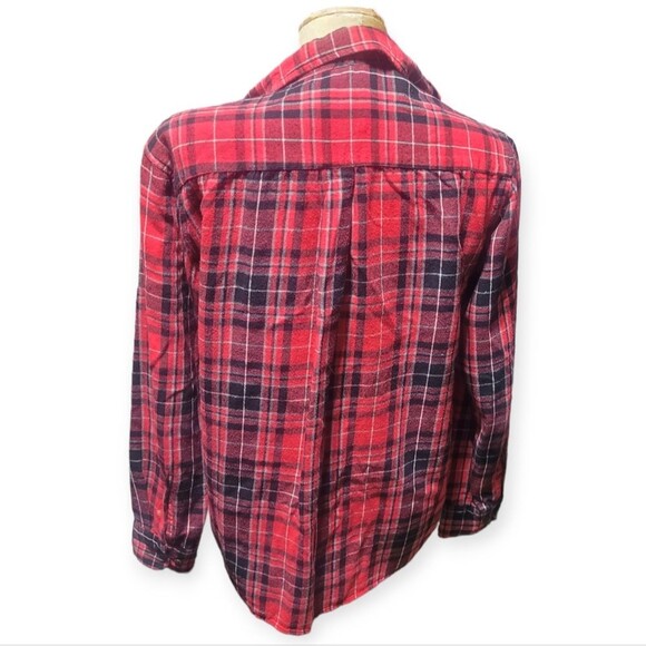 St. Johns Bay Red Flannel Size Small - Picture 2 of 4